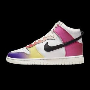 NIKE DUNK HIGH MULTICOLOR GRADIENT WOMEN SHOES